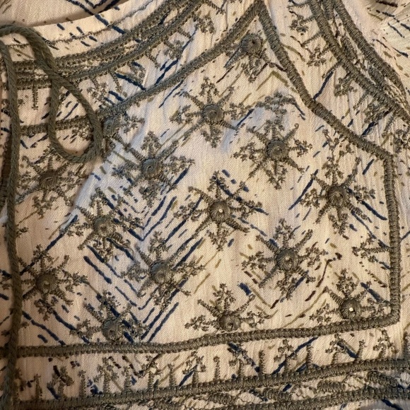 NWT Natura Women’s Size Small Maxi Bohemian Style Dress Green & Blue Sleeveless - Picture 14 of 16